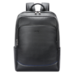 Рюкзак бизнес BOPAI 61-121671A из натуральной кожи черный (уценка)