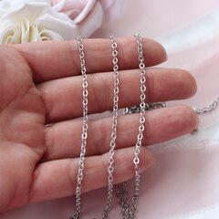 Цепочка 2,5*2,1 мм, родий, 88см, А037-1 (88см)