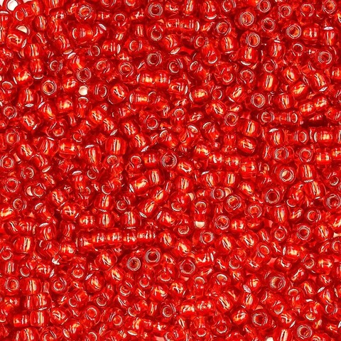 Японский бисер TOHO Round 11/0 (№25B), с внутренним серебрением, прозрачный