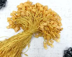 Микропломба, биркодержатели пломба пластик, р. 18 см, тёмно-жёлтый