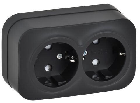 GLORY Роз. 2-я с з/к/ш о/у 16А РСш22-3-ХЧм черн. м. IEK