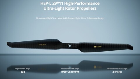 Пропеллер карбоновый HEP-L 29x11 T-Motor (пара)