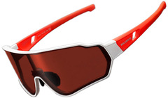 Спортивные очки с поляризацией Rockbros 10162 white-red-brown