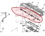 Ролик реверса и выхода бумаги Konica Minolta для bizhub C3300i, C3350i, C3351i, 4750i A93E816102