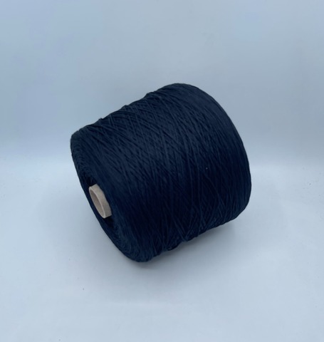 Бобинная пряжа (пр.Италия), art.Cotone, 350м/100 гр. 100%Хлопок, цвет-Темно-синий , арт.34844