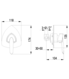 Смеситель для душа встраиваемый LEMARK MARS LM3523C