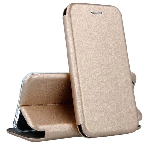 Чехол-книжка из эко-кожи Deppa Clamshell для Samsung Galaxy M30S (Золотой)