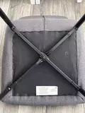 фото 4 Стул CARACAS Barrel-48 Горчичный, ткань / черный каркас / Товарный знак DISAUR на profcook.ru