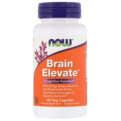 Now Foods, Brain Elevate, 60 растительных капсул