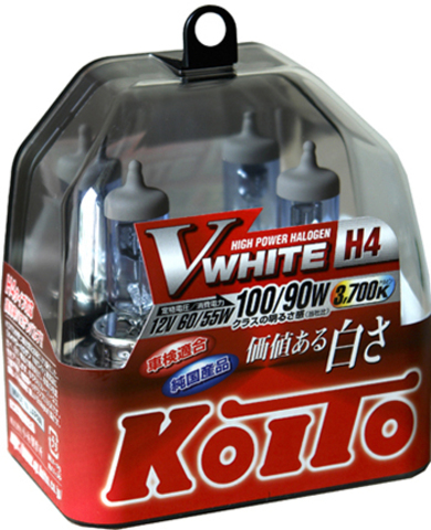 Галогенные лампы KOITO H4 Vwhite (3700K) P0746W