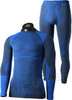 Премиальный тёплый комплект термобелья Mico Warm Control Skintech Blue для холодной погоды мужской