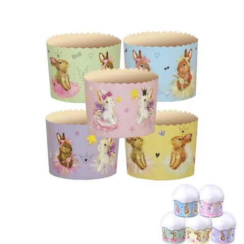 Форма бумаж. кулич (150 гр) Зайчики (70/85 мм)