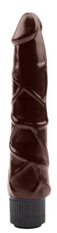 Коричневый вибратор-реалистик Ignite Vibrating Cock - 21,5 см. - Chisa Rubicon CN-711845314