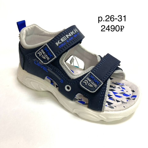 Кенка сандалии летние  26-31  SYB_3166-8_navy синий