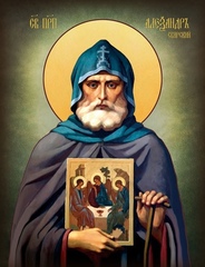 Икона преподобного Александра Свирского