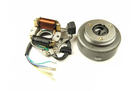 Генератор в сборе 139FMB 2 катушки 5 проводов