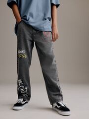 Джинсы для мальчика Next B30-829, Темно-серый