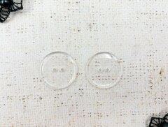 Пуговицы, d 2,8 см, прозрачный