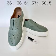 Кроссовки женские Fratelli Rossetti зеленые