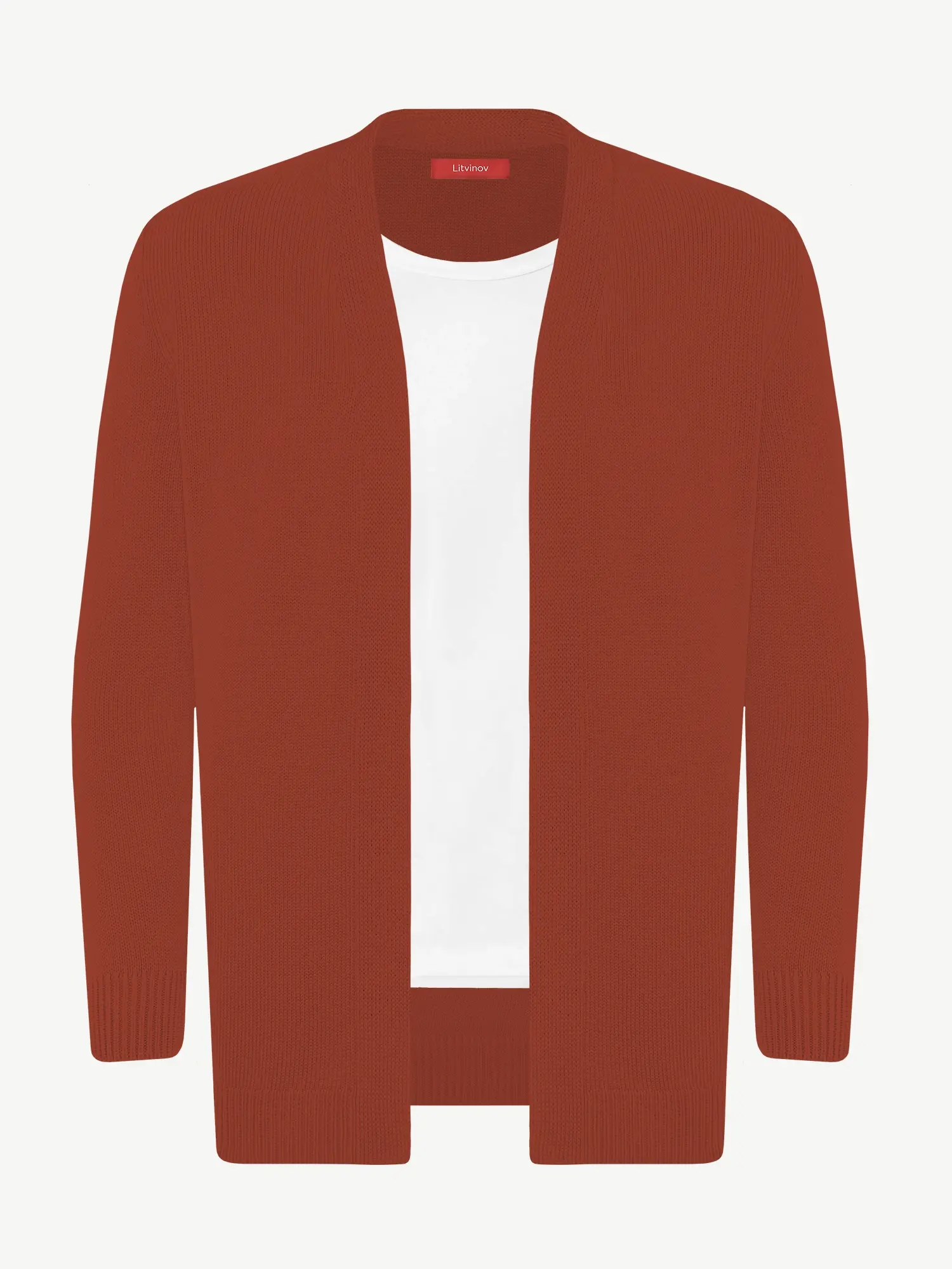 Кардиган с планкой из экохлопка