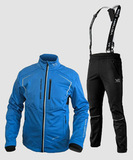 Утеплённый лыжный костюм 905 Victory Code Win Tempo Active Blue с лямками мужской