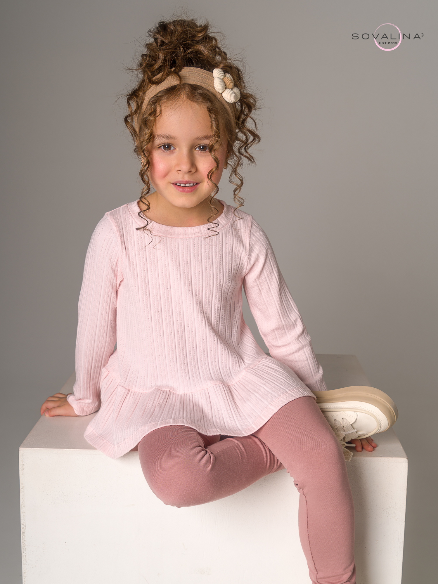 Костюм Алиса SG косичка розовый-пыльный