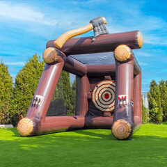 Надувной герметичный дартс «Меткий топор», диаметр 2,5 м, размер 4×3×4 м