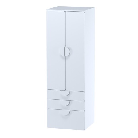 Шкаф распашной 180 с 3 ящиками ПИКСИ, 60х57х182, робкий подснежник