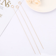 Топпер для открыток в букет, Круг, Золото, 1,5*30 см, 20 шт.