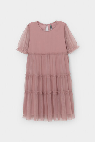 платье  для девочки  К 5909/серая пудра