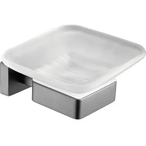 Мыльница стеклянная BELZ B90402, графит