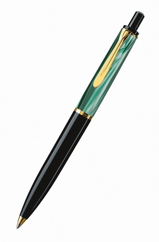 Ручка шариковая Pelikan Elegance Classic K200 Green-Marbled GT, (996694)