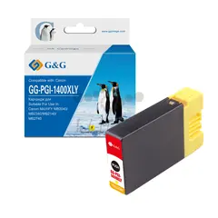 Картридж струйный G&G GG-PGI-1400XLY PGI-1400XL Y желтый (12мл) для Canon MB2050, MB2350, MB2040, MB2340