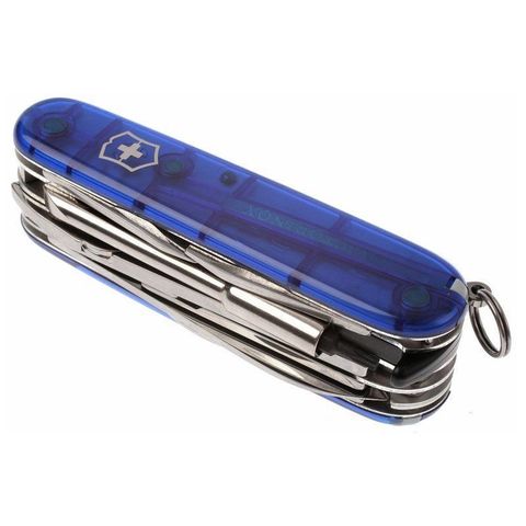 Нож складной Victorinox CyberTool, 91 mm, 34 функции, полупрозрачный синий (1.7725.T2)