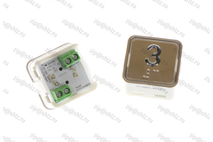 Кнопка (кнопочный модуль) KA302-S-R "3 этаж", квадратная, статическая красная подсветка, Брайль