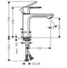 Hansgrohe Rebris E 72560000 Смеситель для раковины (хром)