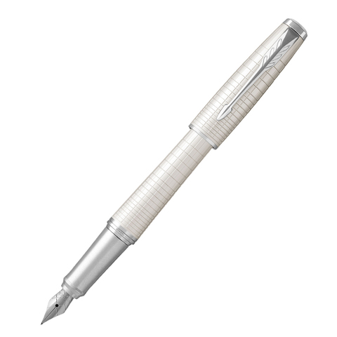 Ручка перьевая Parker Urban Premium, Pearl Metal CT, F (1931609)