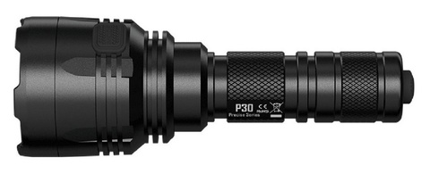 Фонарь ручной Nitecore P30 New черный лам.:светодиод. 18650/CR123x1 (19094)