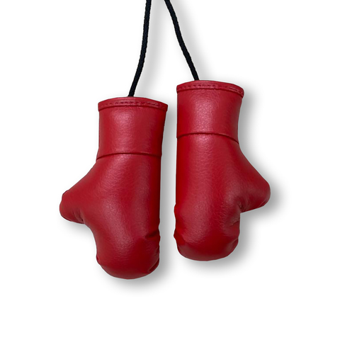 Перчатки боксерские, красные