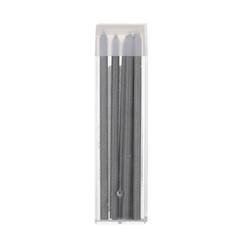 Стержни цветные для цанговых карандашей POLYCOLOR 4240, D=3,8мм / L=90мм, 6шт, платиновый серый