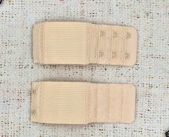 Застежка-удлинитель для бюстгалтера, р. 10,5*3,7см/14мм, бежевый