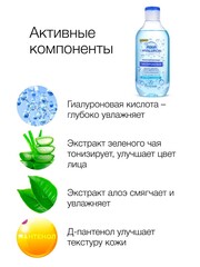 Floresan AQUA HYALURON Мицеллярная вода для снятия макияжа, 300мл