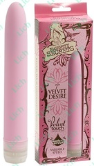 Розовый бархатистый массажер VELVET DESIRE