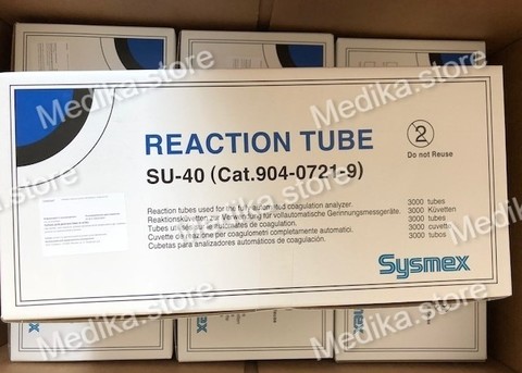 904-0721-9 Пробирки реакционные Сисмекс/Sysmex SU-40 (Reaction Tube SU-40), 3000шт/уп. РУ ФСЗ 2012/12158 от 27.12.2012