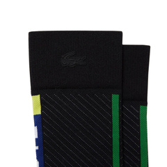 Носки теннисные Lacoste SPORT Compression Zones Long Tennis Socks 1P - black/blue