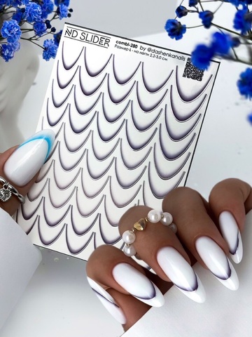 Слайдер-дизайн Nail Design C-280 (серебро)