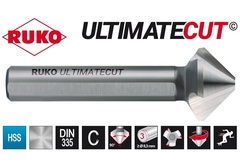 Зенковка ц/х 90° 10,4мм HSSE-Co5 RunaTec 3z DIN335C L50мм d6мм UltimateCut Ruko 102774EP
