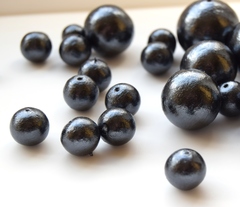 Хлопковый жемчуг 30 мм Black