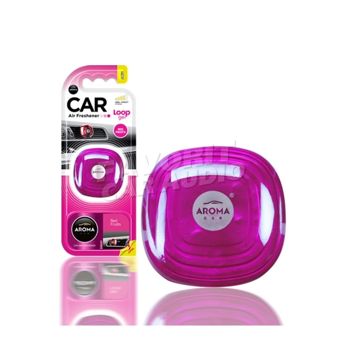 Ароматизатор AROMA Car Loop Gel Red Fruits – купить за 175 руб | Магазин  автозвука Favorit Car Audio Саратов, Энгельс, Пенза