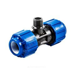 Тройник компрессионный ПЭ Дн 63х2"х63 НР